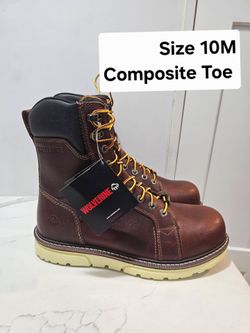 Wolverine Composite Toe Work Boots Size 10M