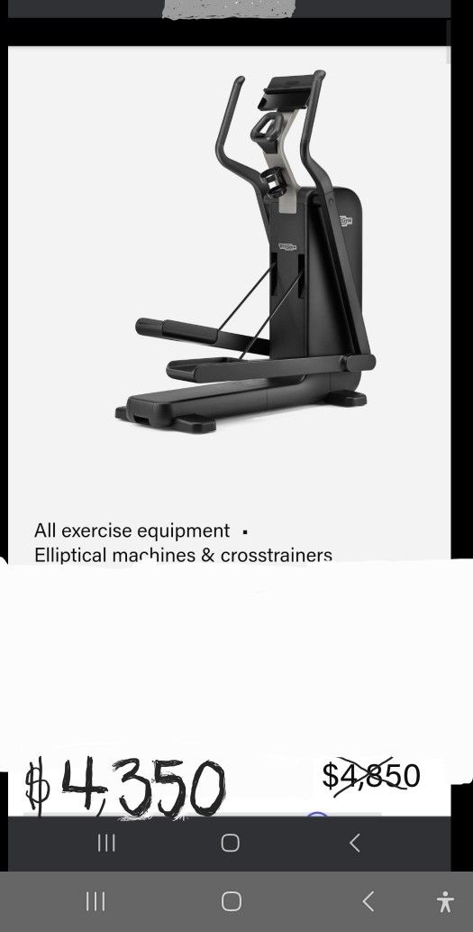 Elliptical machine