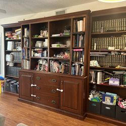 GORGEOUS WOODEN BREAKFRONT! (~150 inches Wide)