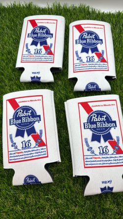 Pabst Blue Ribbon 8 Pieces PBR 16oz Beer Can Koozie new