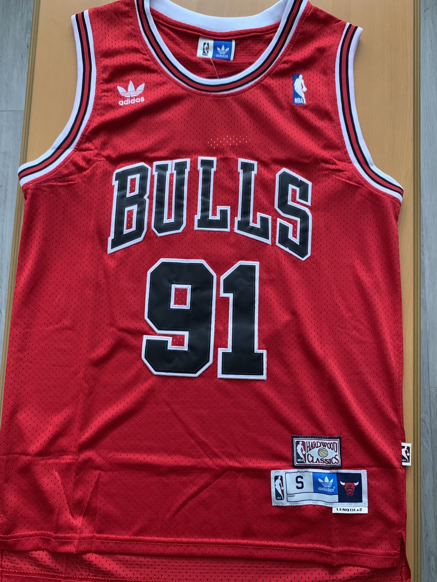 NBA Chicago Bulls #91 Dennis Rodman Red Swingman Jersey
