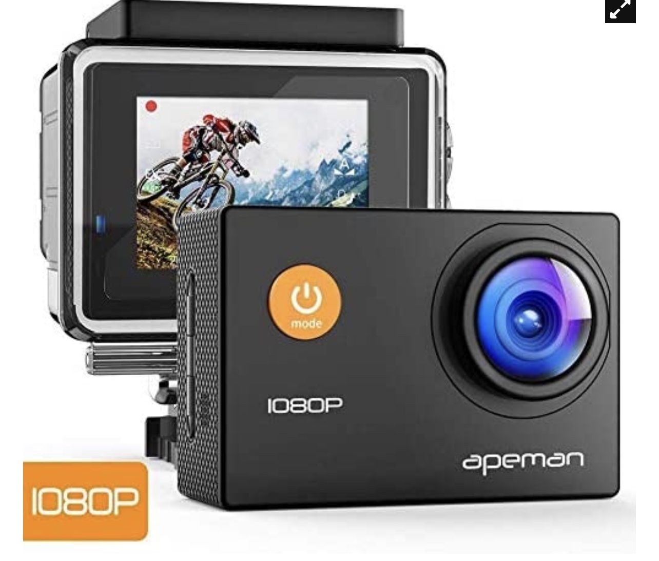 APEMAN A68 Action Camera 1080P 14MP Underwater 98ft Waterproof Sport Camera Gopro Compatible Accessories 170 Ultra Wide Angle