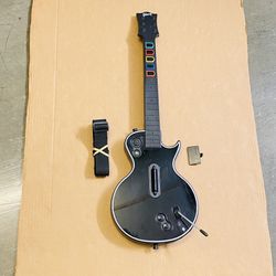 XBOX 360 Wireless Gibson Les Paul Guitar Hero Controller Red Octane 95123.805 With Shoulder Strap. Fully tested and works great. 