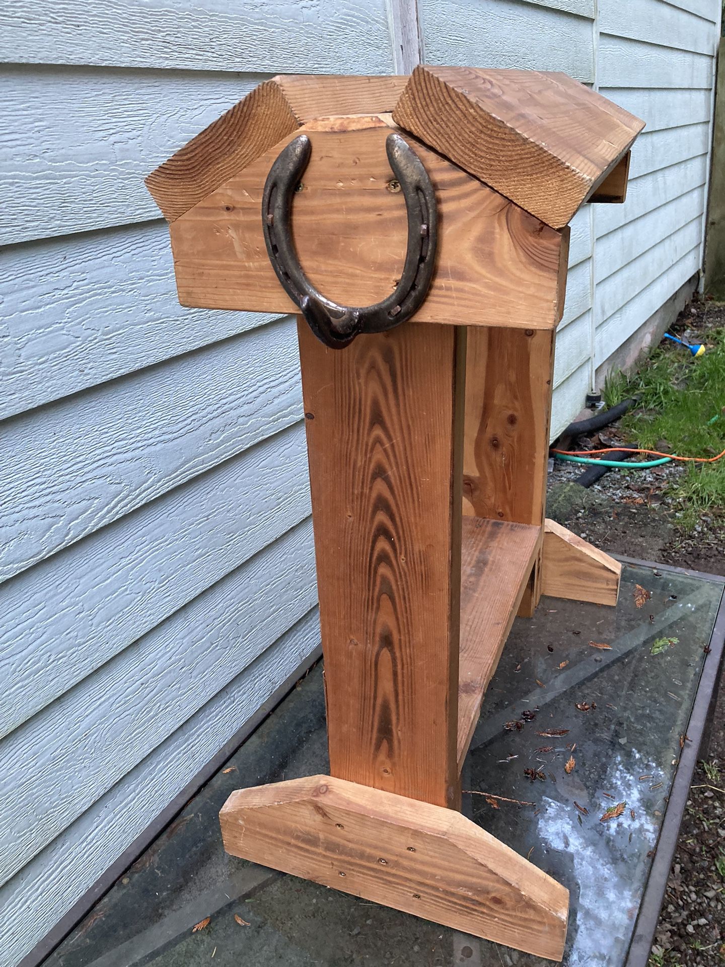 Wood Saddle Rack