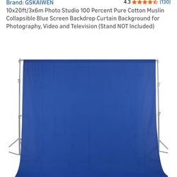 10x20 Green Screen Backdrop/curtain