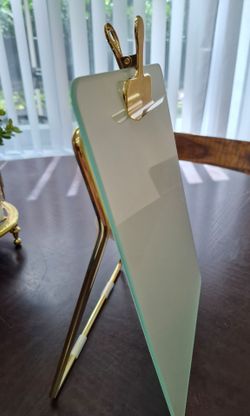 U Brands Dry Erase Desktop Easel with Gold Stand