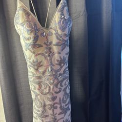 Silver Prom Dress 