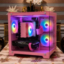 Pink RTX 3050 & Ryzen 5 3600x Gaming Pc