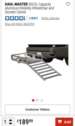 Haul-Master Aluminum Wheelchair & Scooter Carrier