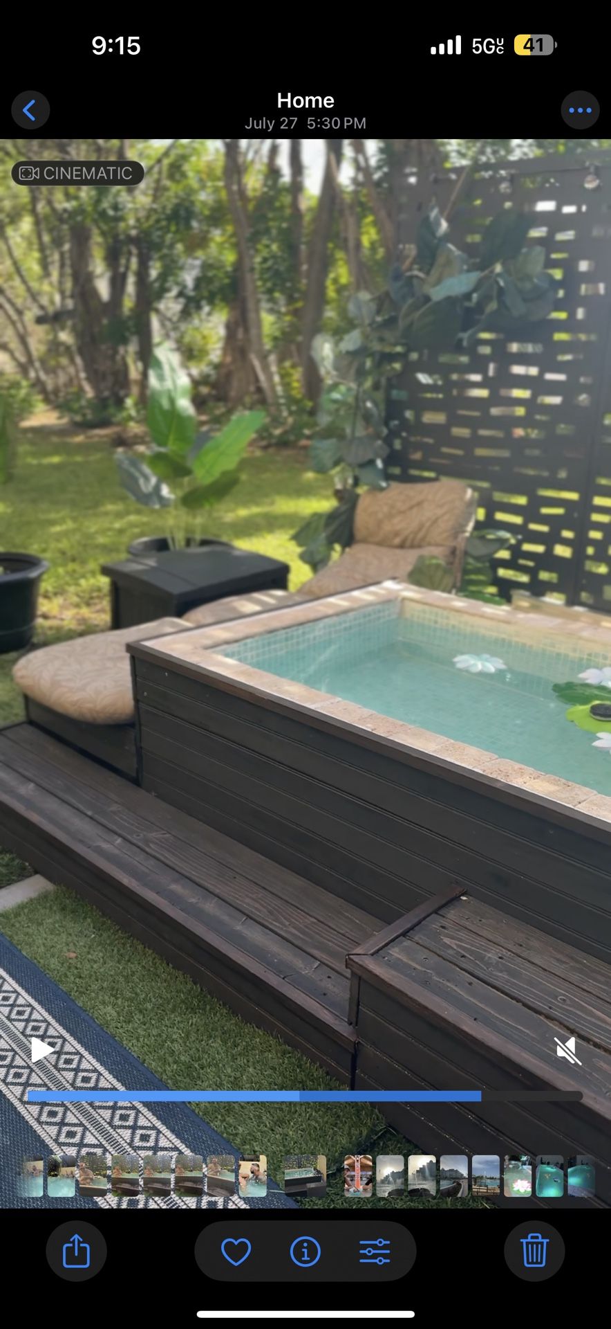 Above Ground Custom Pool (free Shipping )