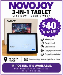 NOVOJOY 3-in-1 Tablet – Like New