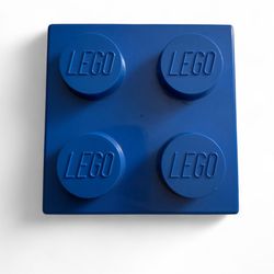 Blue Lego Brick Storage Container