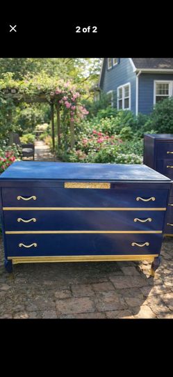 2 Antique Dresser Set
