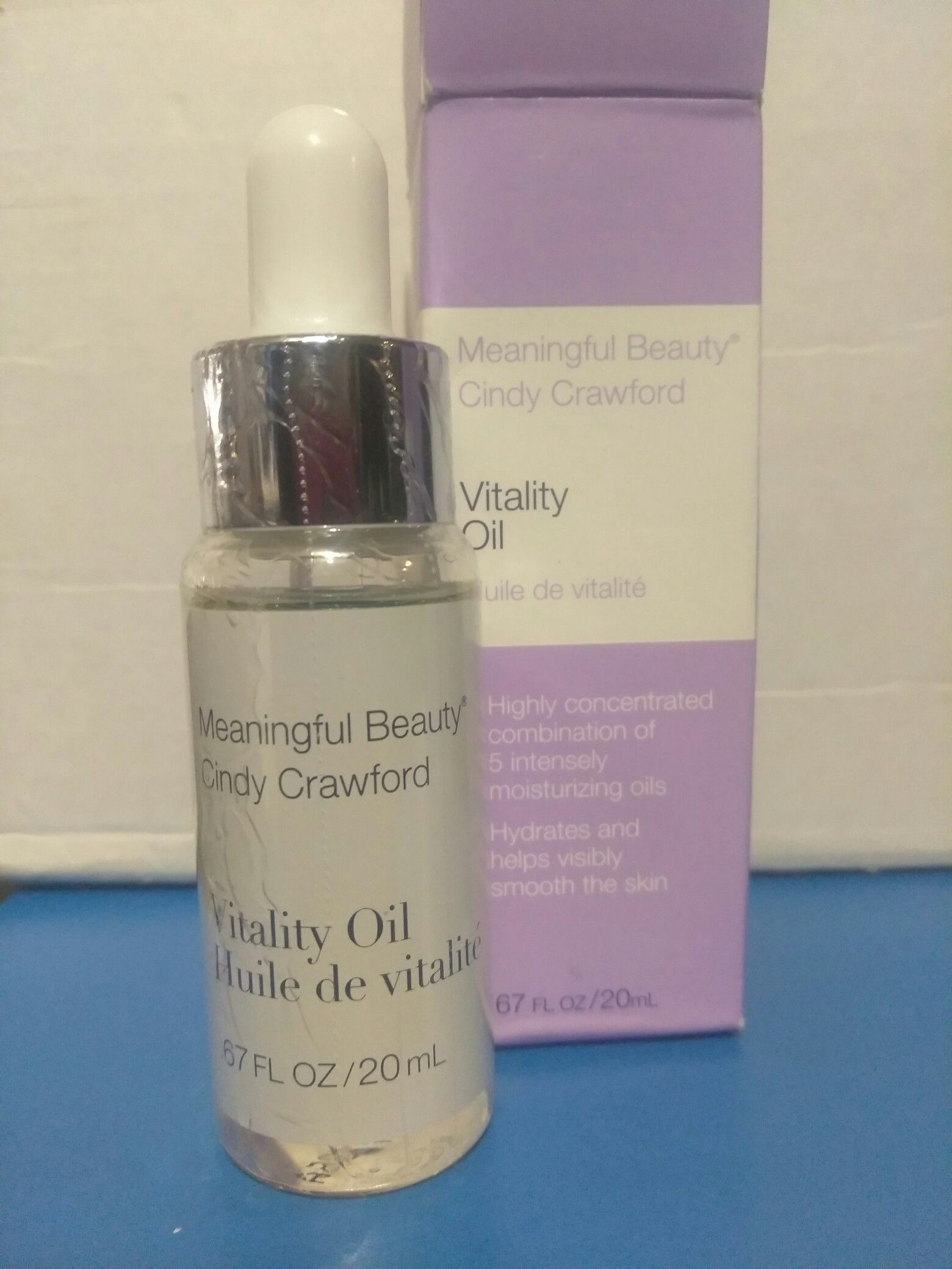 Meaningful Beauty By Cindy Crawford Vitality Oil - .67 Fl Oz Sealed