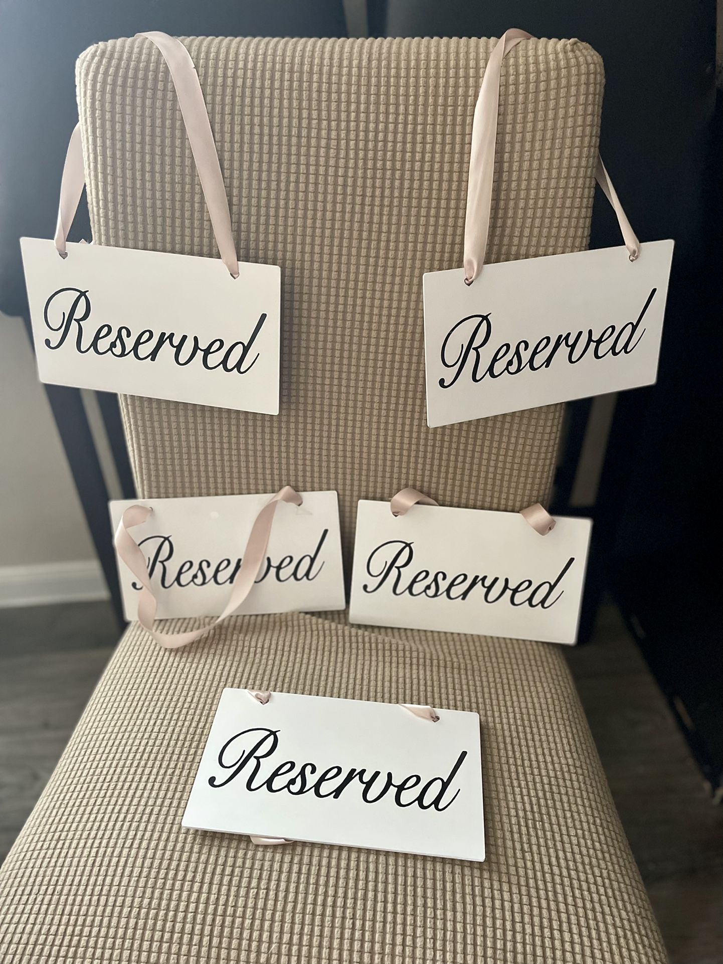 Reserved Seat Signs (5)