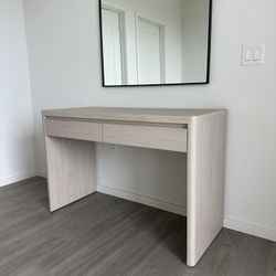 Wide rectangular desk Vanity table Move out sale