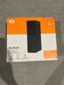 NEW WD My Book 4TB Desktop External Hard Drive REG PRICE $270