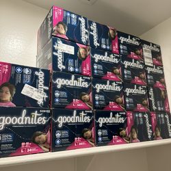 Good Nites Large Diapers Goodnites $15 ea