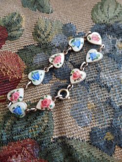Antique Sterling Silver Childs Bracelet
