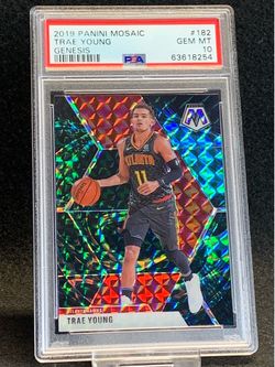2019 Mosaic 🔥 Trae Young 🔥 Genesis Prizm PSA 10 💎 Mint - Atlanta Hawks
