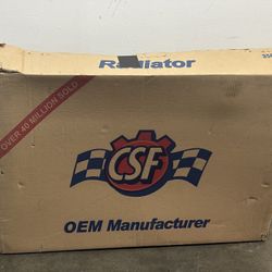 CSF 3500 1 Row Plastic Tank Aluminum Core Radiator