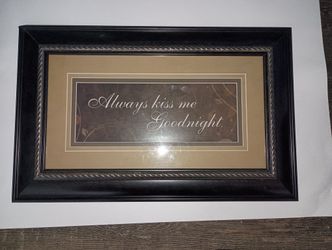 Picture Frame : Always Kiss Me Goodnight 