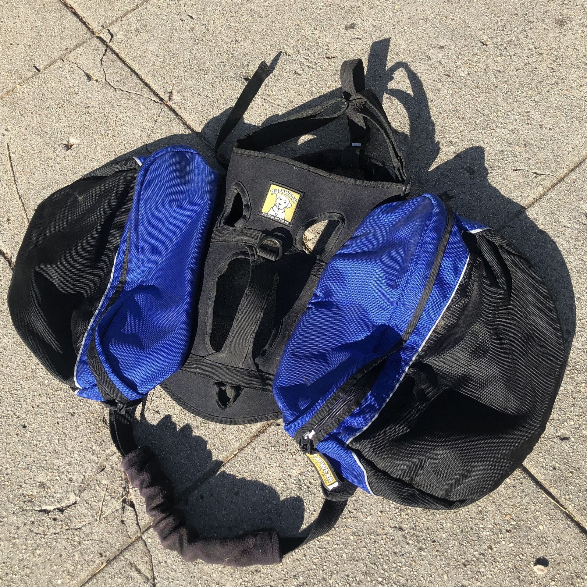 Ruffwear Saddlebag Backpack For Dogs - Large - Ruffwear Light Loop (Silver Lake)