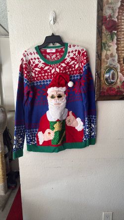 Men’s Ugly  Christmas Sweater L