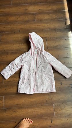 Carter's Girls Pink Star Rain Jacket
