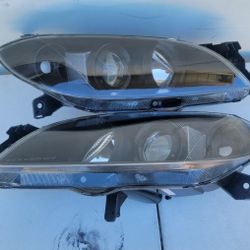 04-09 Mazda 3 Projector Headlights Luces Calaveras Micas Faros Focos Faroles