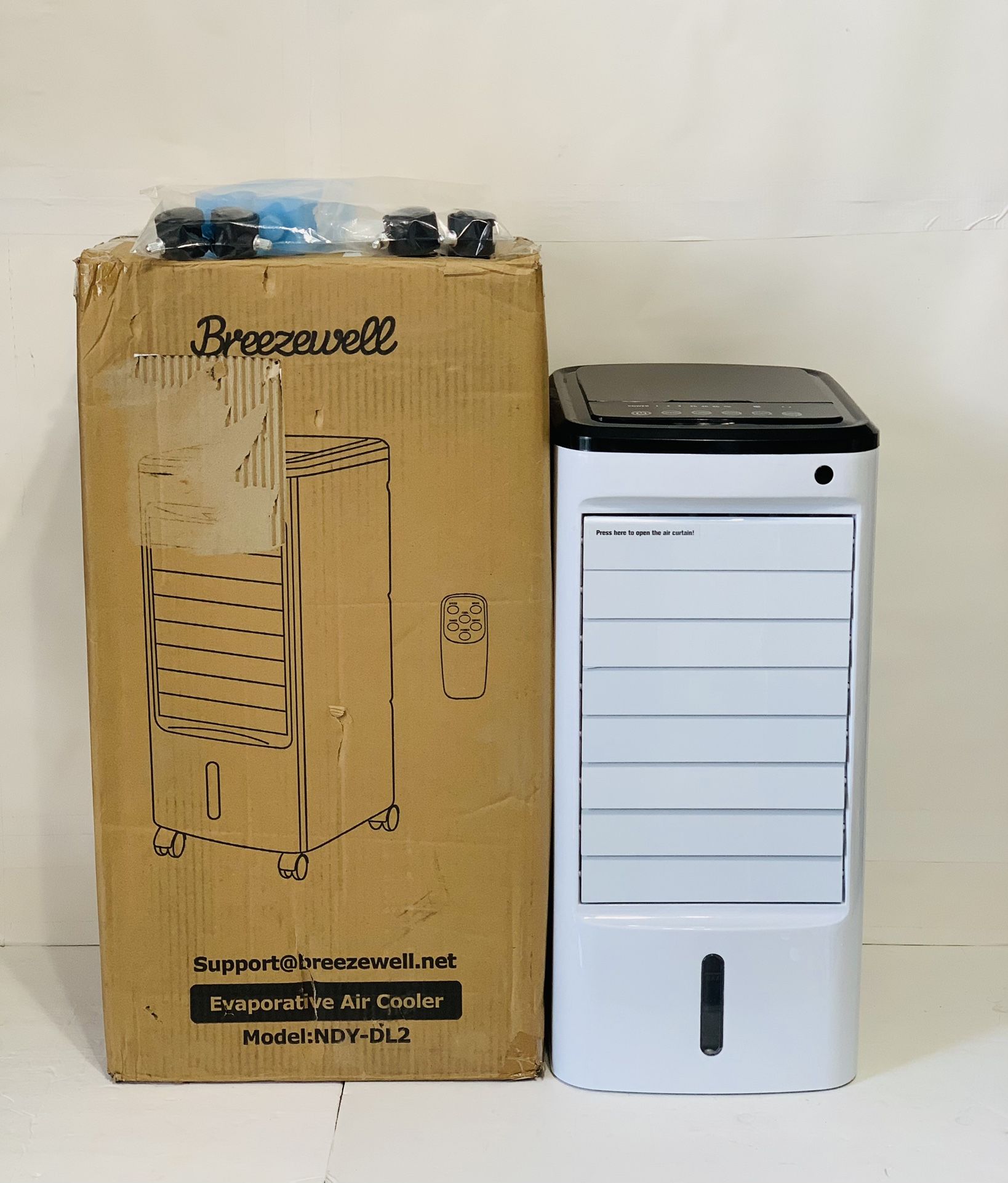 BREEZEWELL 3-IN-1 Portable Air Conditioner, Evaporative Air Cooler/Humidifier/Co