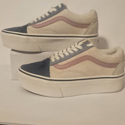 Vans Old Skool Stacked Sherpa Lined Pig Suede Sneakers Men’s 6½ Women’s 8