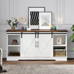 Beautiful white tv stand