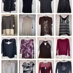 Lots of Ladies Sizes Med and Large Tops… New