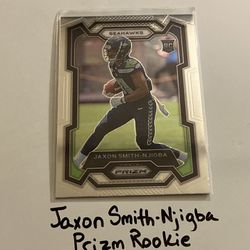 Jaxon Smith-Njigba Seattle Seahawks WR Prizm Rookie Card. 