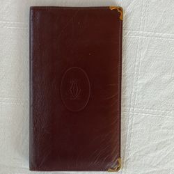 Vintage Cartier Bordeaux Long Wallet