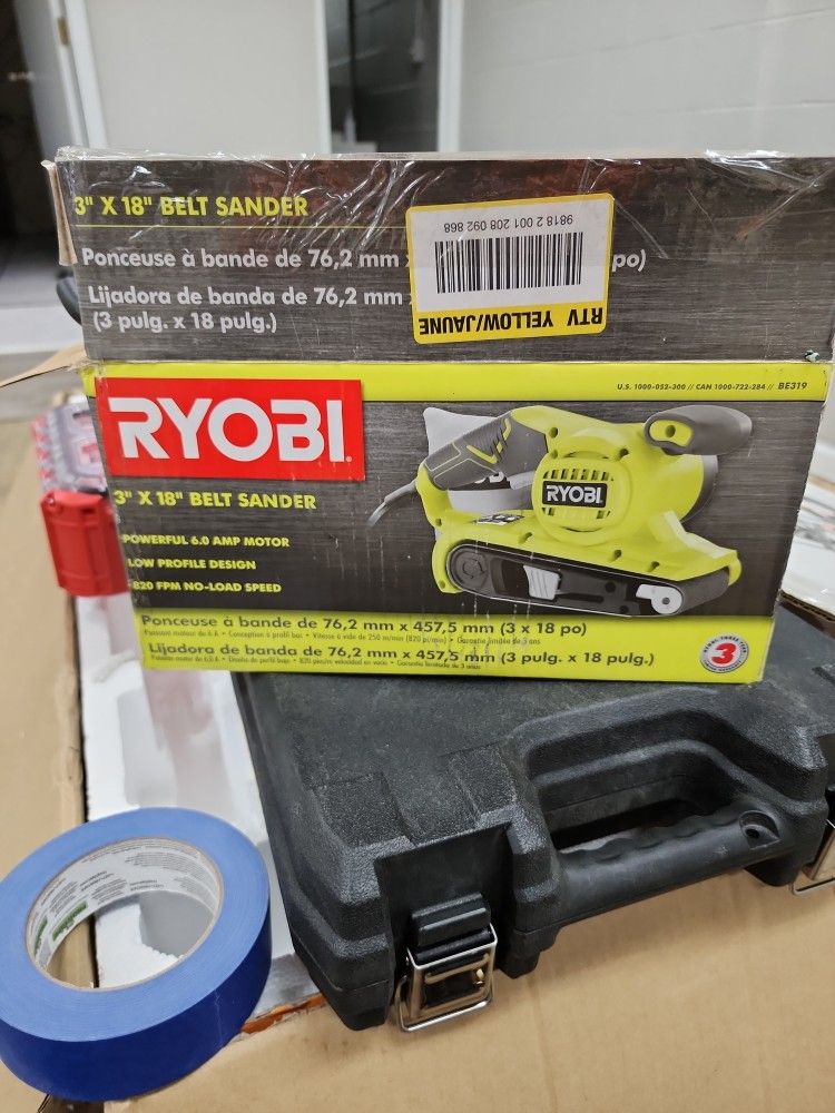 New Ryobi 3x18 Belt Sander