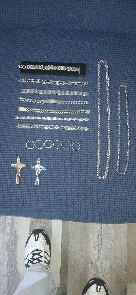 17-piece Stainless Steel Jewelry Lot $175