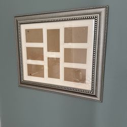 Large silver gallery frame holds 8 photos - lakeshore east pickup