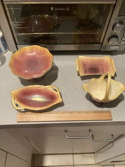 Vtg Royal Winton Grimwades Set Of 4 Candy Or Trinket Dishes
