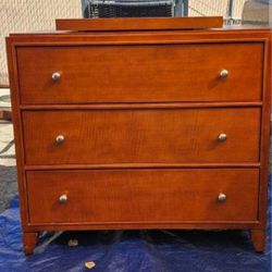 Dresser With 3 Large Drawers And Swivel TV Base On Top