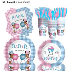 BABY-Q Gender Reveal Decor