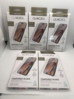 iPhone 15 Pro glass screen protectors x5