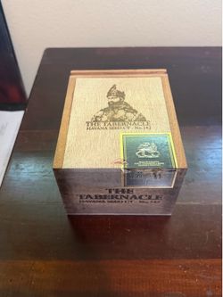 Foundation Cigar Co.The Tabernacle Genuine Wood Empty Cigar Stash Box Slide Lid