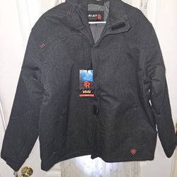BRAND NEW WHITH TAGS ARIAT FR H2O WATERPROOF WINDPROOF INSULATED JACKET SIZE LARGE REGULAR 