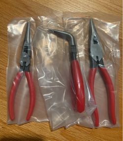 New TEKTON 3-Piece Long Nose Pliers Set