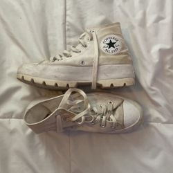 White Chuck Taylor Platform Converse