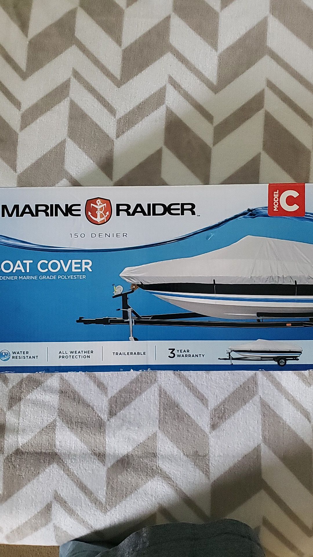 New Marine Raider boat cover 150 denier model C