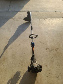 140firm Push button weedeater...no more pulling a rope to start it...just push button