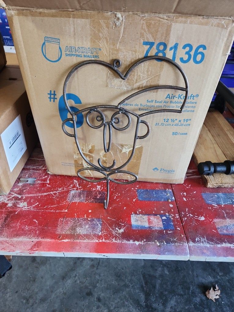 Wrought Iron Chef Hanger Decor